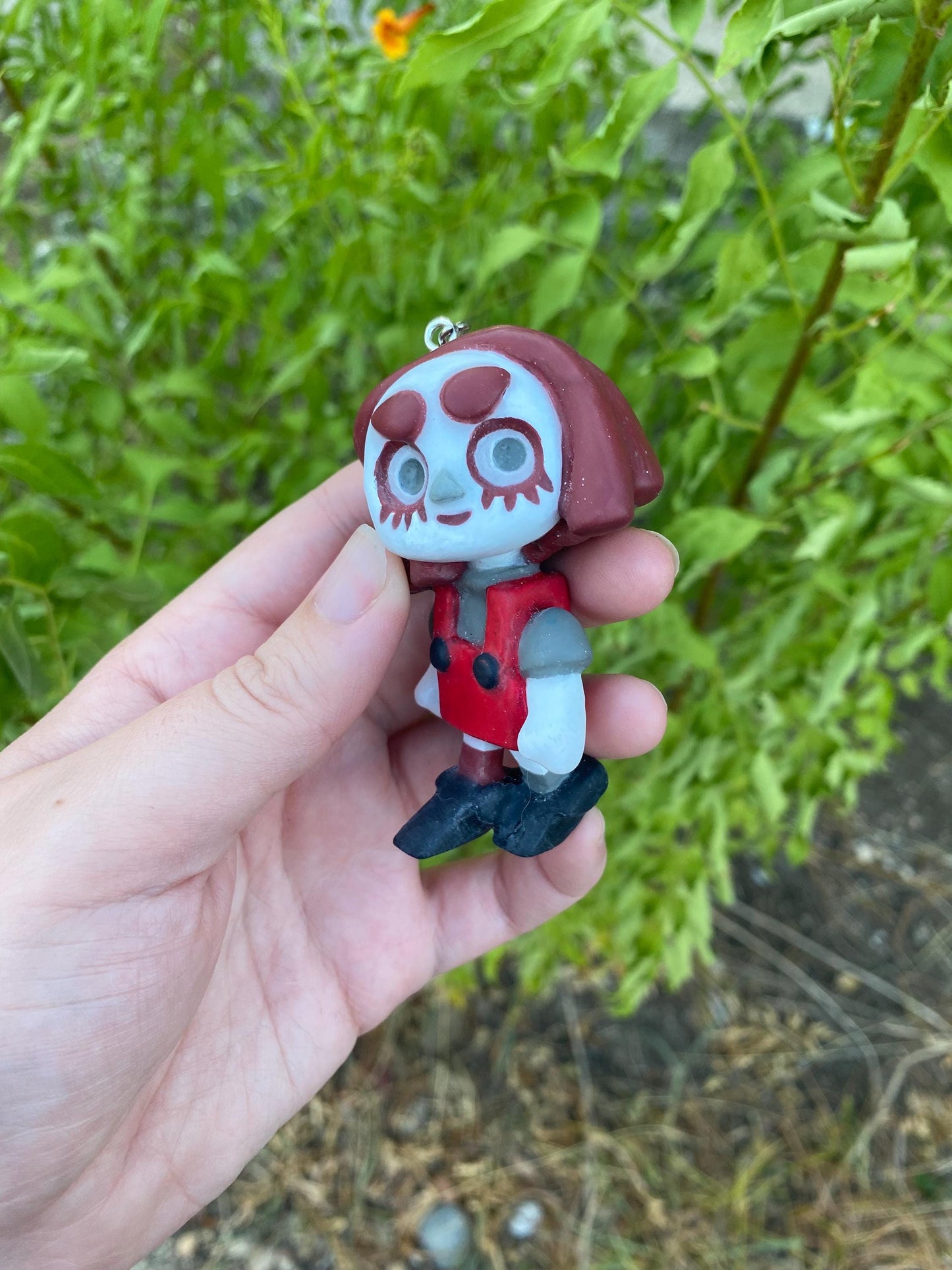 Custom Charlie Keychain: Hand-Painted Art Toy