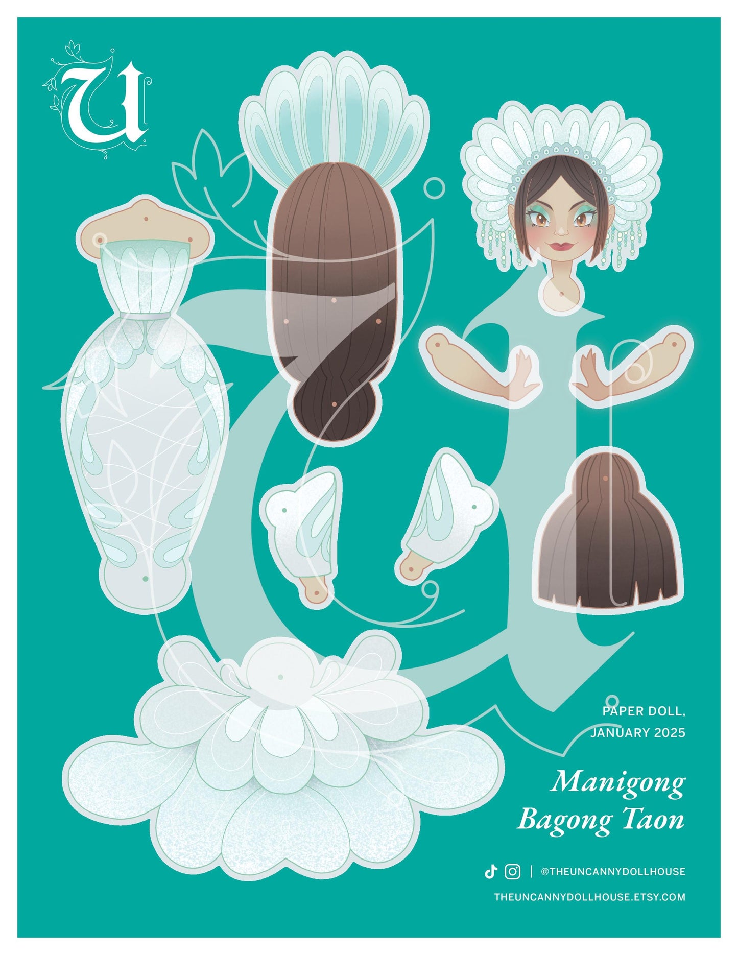 Precut Paper Doll - Manigong Bagong Taon