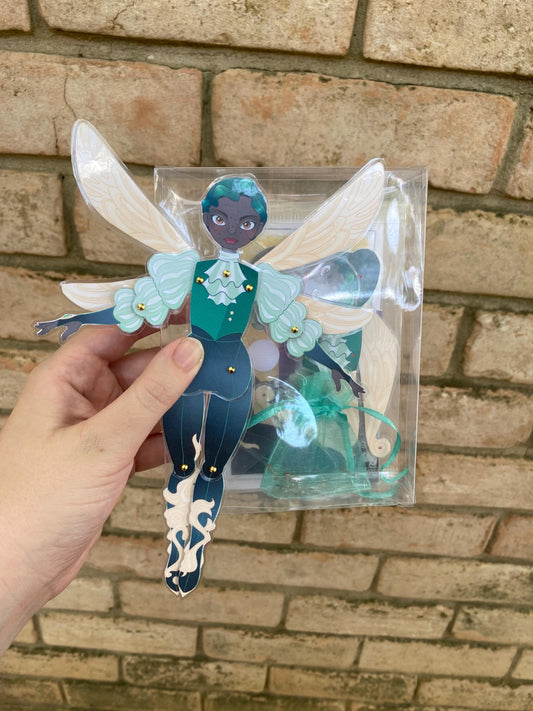 Precut Paper Doll - Emerald Dragonfly